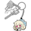 Marie Pinched Keychain
