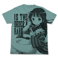 Chiya All Print T-Shirt (Sage Blue)