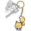 Kokkuri-san Kitsune Mode Pinched Keychain