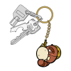 Shiragaki Tanuki Mode Pinched Keychain