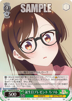 誕生日プレゼント ちづる