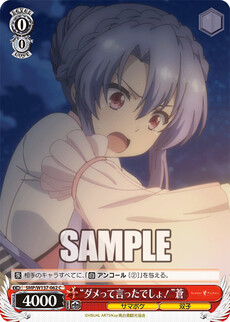“ダメって言ったでしょ！”蒼