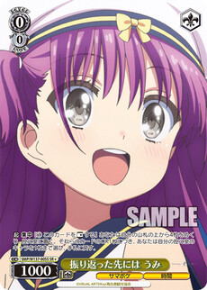 振り返った先には うみ