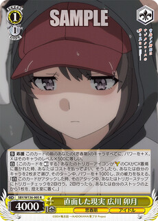 直面した現実 広川 卯月
