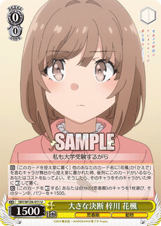 大きな決断 梓川 花楓