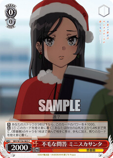 不毛な問答 ミニスカサンタ