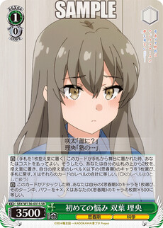初めての悩み 双葉 理央
